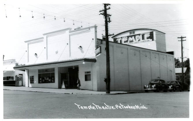 old photo Gaslight Cinema (AKA Temple Theater), Petoskey